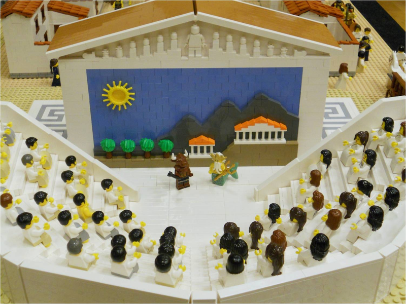 Illustration for article titled Gigantic 7.5 x 9-foot Greek Legopolis took 10 months to build